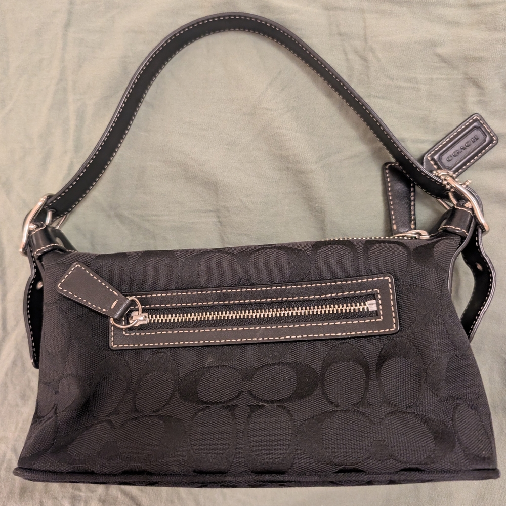 Coach Black Signature Shoulder Bag